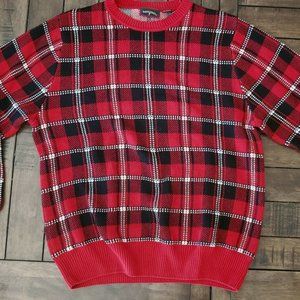 Saddlebred Men's Sweater Christmas Red Green Size M Grandpas Heavy 100% Cotton